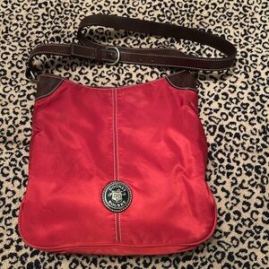 COPY Dooney and Bourke Canvas and Leather Crossbody Bag